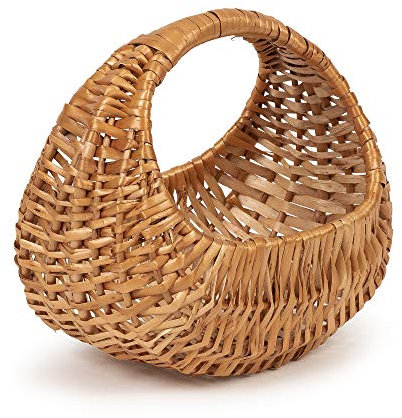 TYSK Design Kinderkorb modern (Größe und Form wählbar) Blumenkorb, Streukörbchen für Blumenkinder/Blumenmädchen, Osterkorb, Kinder-Einkaufskorb, Korb geflochten aus Weide