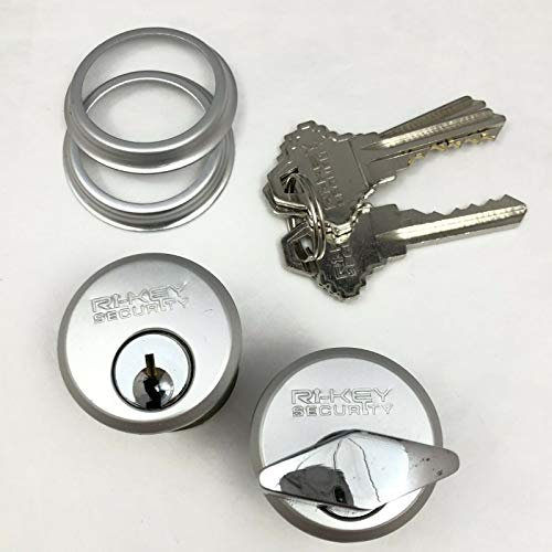 RI-KEY SECURITY - Keyed and ThumbTurn Mortise Lock Cylinders 1 for Commercial Store Front Entry Door Adams Rite