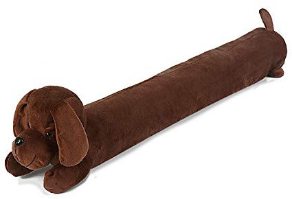 SANFERGE Sharpei Coffee Zugluftstopper, 91,4 cm, robust, robust, dekorativ, schalldicht, energiesparend, Zugluftschutz, 91,4 cm