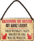 WOGEKA ART Retro Blechschild - Erziehung bei Katzen ist ganz leicht - witziger Spruch Geschenk-Idee Geburtstag Weihnachten Deko 18x12 cm Vintage-Design Hänge-Schild Metall HS206