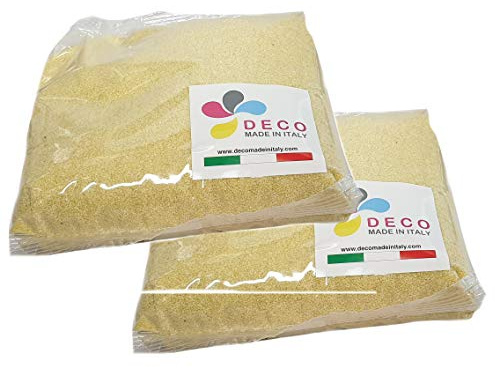 Farbiger Sand für Dekorationen, 0,3/0,7 mm, 2 kg. (Champagner)