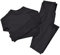 Mayround Nahtloser Frauen Yoga Anzug 2 Teilig Gerippt | Langärmliges Oberteil und Hohe Taille Leggings Gym Kleidung Set | Sportswear-Set für Damen (Schwarz, S)