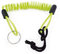 RADIKAL RKREM Cable Recordatorio Enrollado con Anilla para Freno, Más Adaptable, Reminder Universal para Candado Moto Disco Casco Scooter Bicicleta Patinete, Amarillo