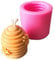 3D Bee Honeycomb Candle Molds, Cake Decorating Fondant Chocolate Candy Baking Mould, Homemade Soap Making Mould, for DIY Decoration 5.9×5.9×5.9cm (A)