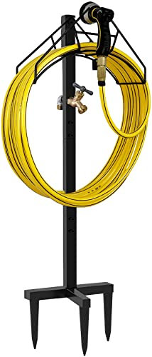 Artigarden Support de tuyau d'arrosage sur pied avec robinet