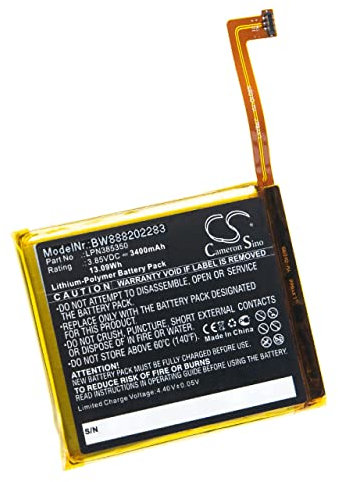 vhbw Batterie Compatible avec Crosscall Action X3, Action-X3, Core X3, Core-X3 Smartphone (3400mAh, 3,85V, Li-polymère)
