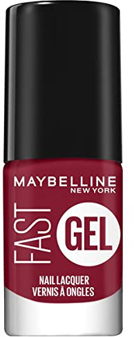 Maybelline Fast Gel Nail Lacquer Fuschsia Ecstasy 10 Long-Lasting Red Nail Polish 7ml