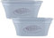 Muddy Hands Pack of 2 - Decorative Vintage Trough Plant Pot Plastic Planter Indoor Home Outdoor Garden Window Herb Flower Box (Blue)