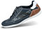 bugatti Herren Modischer Casual-Sneaker mit Logo-Details und Flexibler Sohle, Dunkelblau, 42 EU