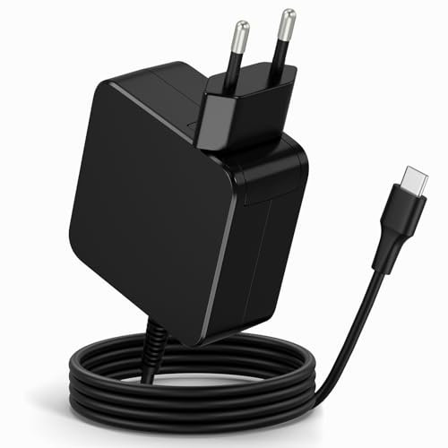 Chargeur USB C 65W pour Ordinateur Portable - Compatible avec MacBook Air, Thinkpad, HP Chromebook, Acer, ASUS Zenbook, Huawei Matebook, Samsung et Google Chromebook - Chargeur d'alimentation Rapide