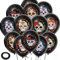 HOWAF 30 Dia De Los Muertos Deko Luftballons Dia De Los Muertos Luftballons Tag der Toten Ballons Halloween Luftballons Sugar Skull Luftballons Day Of The Dead für Cinco De Mayo Halloween Deko