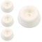 22mm White Toilet Seat Buffer Pads – Rubber Bumper Pads for Soft Close Slam and Noise Reduction (Pack of 4)