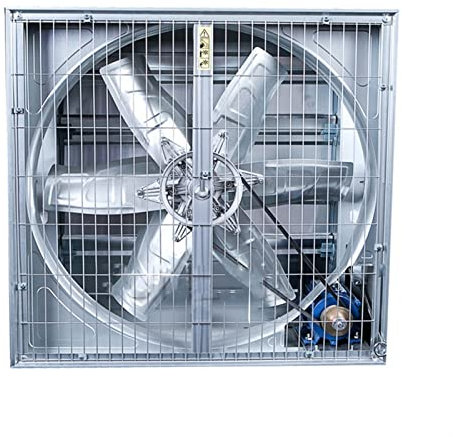 Ventilateur d'extraction Mural, Ventilateurs industriels, Ventilateur à Pression négative avec obturateur Automatique (Couleur : 24 x 24 x 11 Pouces, Taille : 380 V)