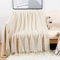Hayisugal Sofadecke Wohndecke Boho Decke Weich Strick Decke mit Quaste Kuscheldecke Sofadecke Couch Outdoor Decke Überwurfdecke, Beige, 130 x 150cm