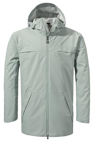 Schöffel Herren Parka Style Bohorok MNS, wasserdichter Regenparka aus recyceltem Material, atmungsaktive Allwetterjacke mit Oversize-Passform