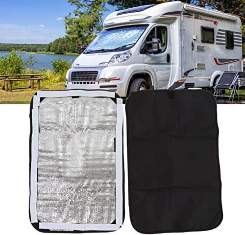 Topyond 2 Pezzi Tenda per Finestra per Porta Camper, Tenda Parasole per Finestra Camper, Tessuto Composito a Doppio Strato Copertura per Tenda per Porta Camper Accessori per Camper