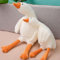 Ponjauk 50-190 cm Plüsch Gans Stofftier Ente Weiß Riesen Gans Kuscheltier Ente XXL Riesige Gans Enten Plüschtier Groß Gans Giant Goose Plush Huge Duck Plushies