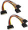 SATA Cable, 2Pcs SATA Power Splitter 15 Pin SATA Male to 2 SATA Female Power Splitter SATA Power Cable Connector SATA Power Splitter Y Cable Hard Drive Power Splitter for Hard Drive HDD SSD - 20cm