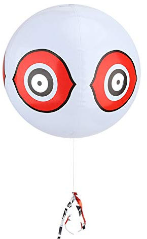 Jwthee Lot de 2 Ballons répulsifs Anti-Oiseaux pour Piscine, Ballon Anti-Oiseaux, Ballon Anti-Oiseaux, Ballon prédateur pour Jardin, extérieur, Bateau, Cour (Blanc)