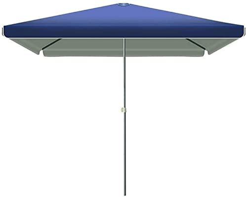 PLMNBQWE Parasol de Jardin rectangulaire 2,0 x 2,0 m, avec 4 hauteurs réglables pour extérieur/Jardin/Balcon/terrasse