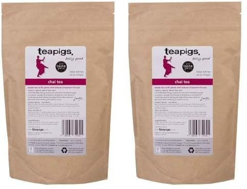 teapigs Chai Loose Tea Made with Whole Leaves (2 Pack of 250g Loose Tea), 1203