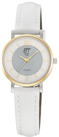 ETT Eco Tech Time Solar Damen Uhr Analog mit Edelstahlgehäuse