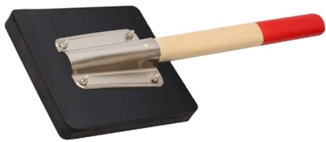 OSOLADY Rubber Hammer with Wooden Handle Rubber Clappers Tiles Paving Clapper Board Tiling Tool for Floor Installation Construction Workers