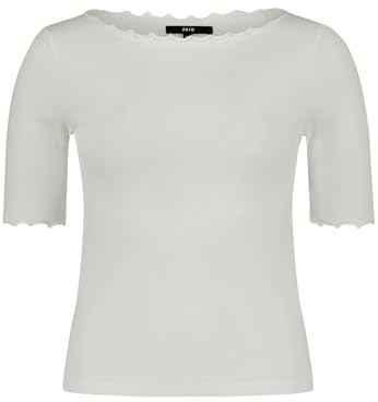 zero Damen Halbarm-Shirt mit U-Boot-Ausschnitt