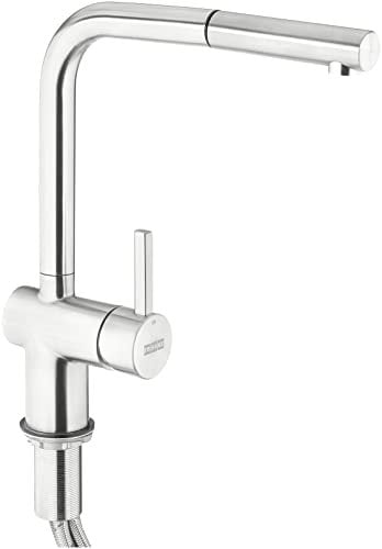 FRANKE 115.0521.438 Atlas Single-Lever Mixer tap with Pull spout, Silver