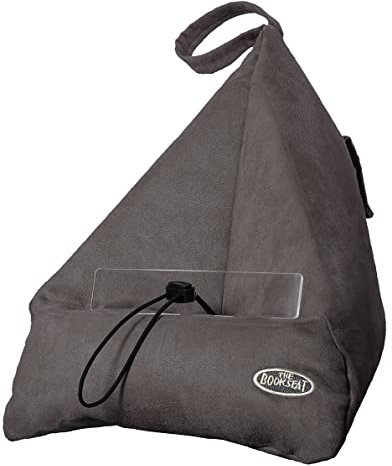 The Book Seat Porte-livre et oreiller de voyage lit Gris