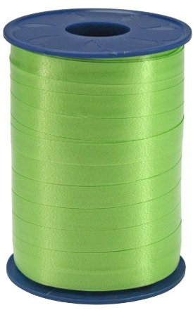 C.E. PATTBERG Geschenkband apfelgrün, 250 Meter Ringelband 10 mm zum Basteln, Dekorieren & Verpacken von Geschenken zu jedem Anlass
