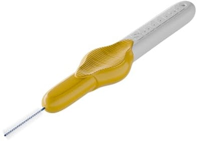 25 Stoddard ICON Interdental Brushes. Value Pack. All with extendable Handles. Choose from Four Different Sizes Floss, Toothpick, Plaque, Tartar Removal Oral Hygiene Dental Brush - Yellow 0.7 mm
