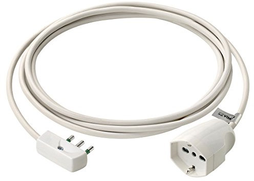 Vimar 0P32381.B Prolunga Universale, 3 m, 3G1, Spa17, Bianco, 250 V, 3m