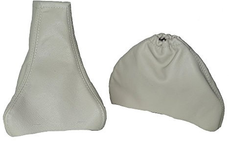 Schaltmanschette Schaltsack Handbremsmanchette Leder Champaigne Beige