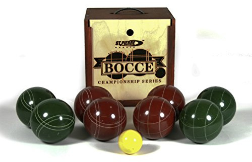 St. Pierre Tournament Bocce Set in Wood Box