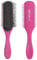 Denman Curly Hair Brush D4 (Pink, Silver Pins) 9 Row Styling Brush for Styling, Smoothing Longer Hair and Defining Curls - For Women and Men