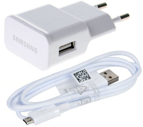 Originale Samsung Caricabatteria ETA-U90EW ( Alimentatore USB, Caricabatterie da Viaggio Europeo, Eu Plug AC 110V 240V a DC 5V 2A USB, Geniune, per Galaxy S4 I9500 Note 2 Ii N7100 Ipad)