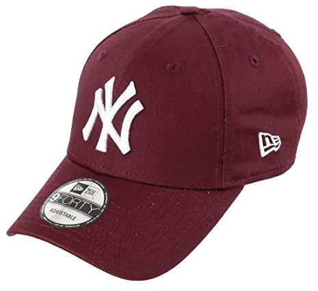 New Era New York Yankees MLB League Essential Maroon 9Forty Adjustable Cap - One-Size