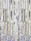 Oblique Unique® Lametta Vorhang 92x245 cm (Silber)