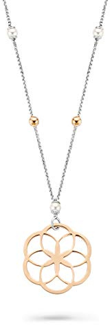 Orphelia Damen-Kette mit Anhänger Fantasie 925 Silber teilvergoldet 45 cm - ZK-7182