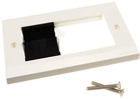 Kabel Eintritt Pinsel Unterputzdose Vierfache Fach Mit Zweifach Blank Für AV Modules