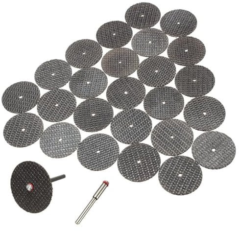 25-teilig/100-teilig Trennscheiben Trennscheibe Satz 32mm mit Spanndorn Fuer Drehwerkzeug