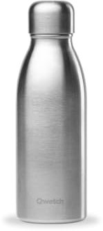 QWETCH – Bouteille One Inox Ultra Légère - Inox Brossé 500ml – Gourde Simple Paroi – Etanche, Sans BPA & Réutilisable – Gourde inox du quotidien, non isotherme