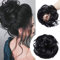 Dick 80g Große Haarteil Haargummi Extensions Messy Bun Dutt Hochsteckfrisuren Voluminös wie Echthaar Haarverlängerung Bun Hair Extensions Dunkles Schwarz