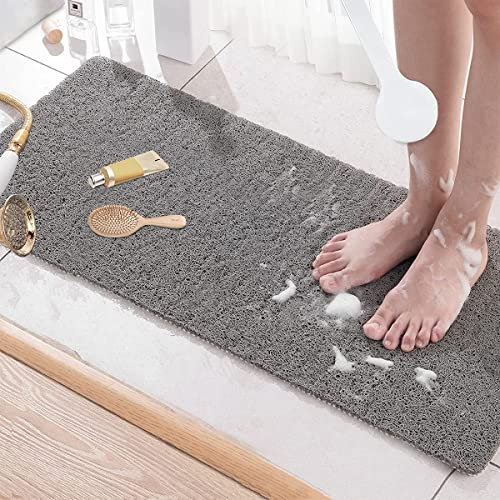 Antirutschmatte Badewanne 100 x 40 cm, Weich Komfort Sicherheits rutschfeste Duschmatte für Senioren, Badewannenmatte mit Ablauflöchern, Duschmatte rutschfest für Badewanne und Nassbereiche