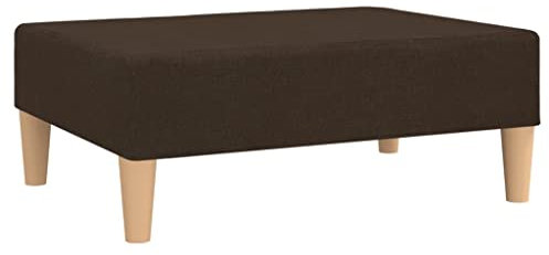 vidaXL Fußhocker, Sitzhocker Sitzbank mit gepolstertem Sitz, Polsterhocker Hocker für Wohnzimmer, Fußbank Fußablage, Modern, Dunkelbraun Stoff