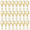 Grevosea 300PCS Lobster Claw Clasps with Open Jump Rings 12mm Metal Lobster Clasps for DIY Craft Bracelet Jewelry Making (Gold, Clasp: 12x7mm+Ring:5mm)