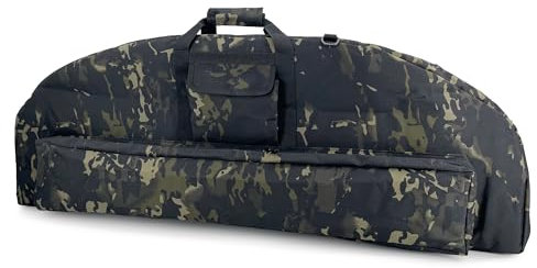 Alephnull Compoundbogen-Etui Weiches Bogenetui Compoundbogen-Tragetasche mit Pfeiltasche (Schwarz CP, Groß)