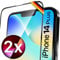 UTECTION 2X Full Screen Schutzglas für iPhone 14 Plus | Perfekte Passform vom Deutschen Anbieter | Kinderleichte Anbringung > Keine Blasenbildung, ultimative Glashärte für Langzeitschutz
