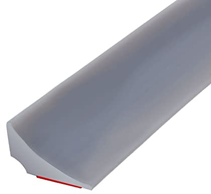 2M Barrera de Ducha Silicona Barrera Agua Ducha Autoadhesiva Borde Plato Ducha Umbral de Ducha Plegable Barrera para Agua de Baño y Cocina, Gris(Un adhesivo de soporte)